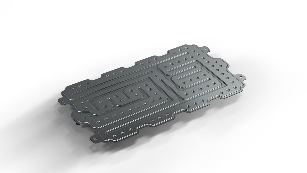 The picture shows a battery plate